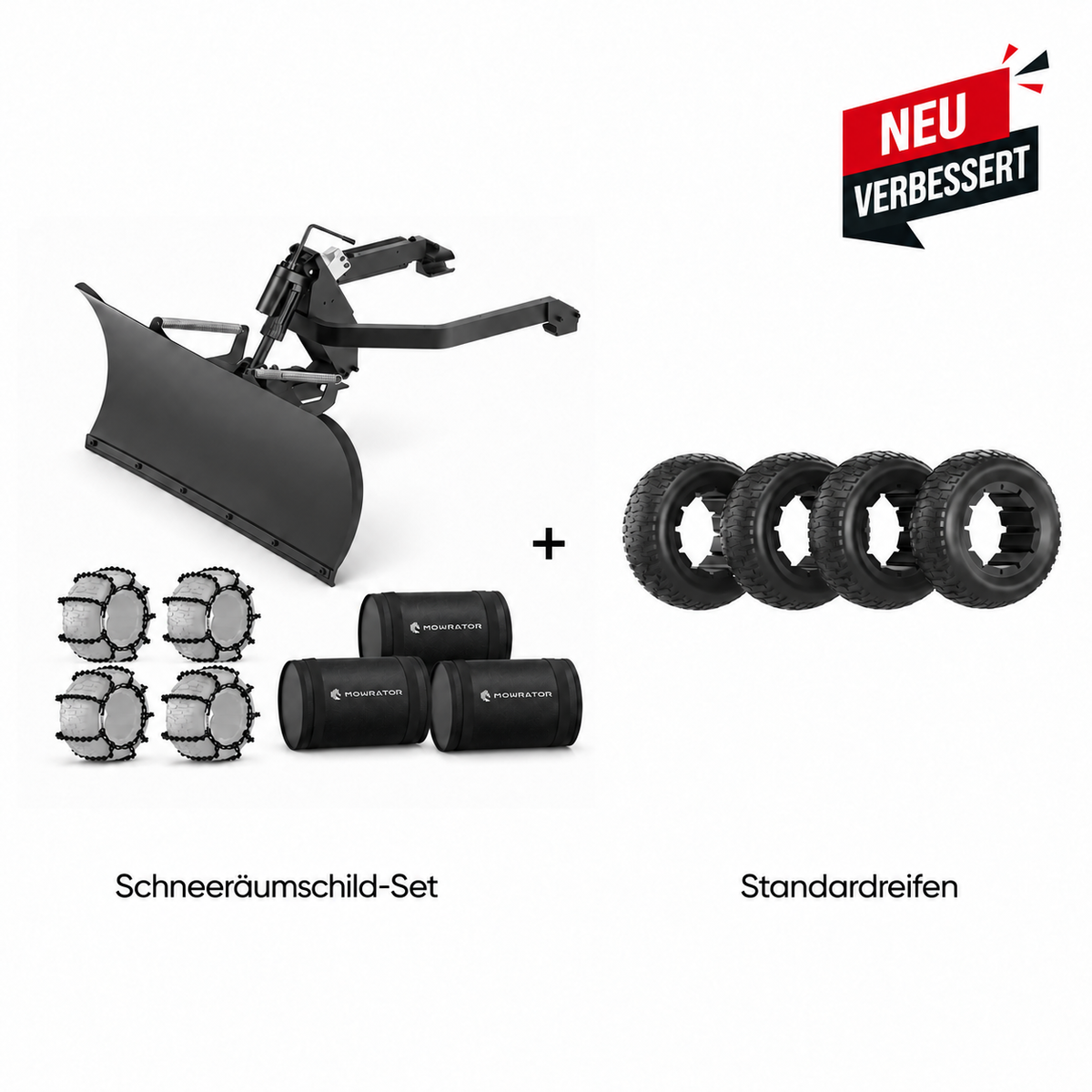 vorbestellung: mowrator schneeschild-set – nur für s1 4wd