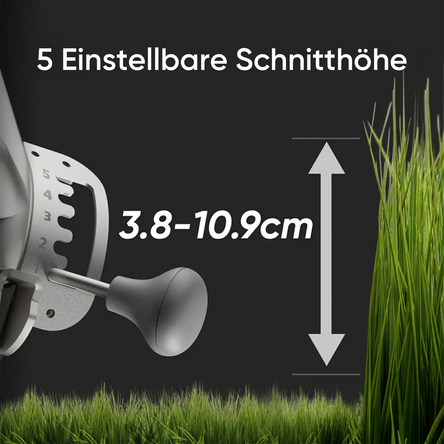mowrator s1 laub- & rasenmäher 4wd 12ah komfort-mähpaket | kein manuelles entleeren, allergiefrei