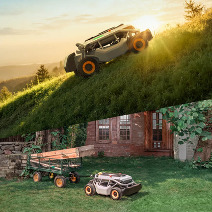Mowrator S1 Laub- & Rasenmäher 4WD 18Ah Mäh- & Zug-Bundle | Zeitsparendes Kraftpaket