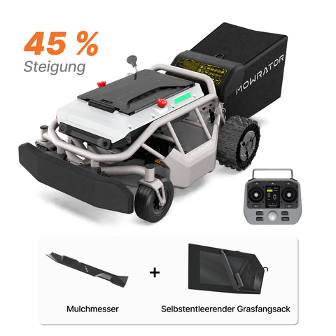 Mowrator S1 12Ah Komplettpaket mit selbstentleerendem