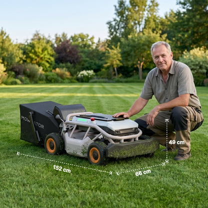 Mowrator S1 Laub- & Rasenmäher 4WD 18Ah Mäh- & Zug-Bundle | Zeitsparendes Kraftpaket