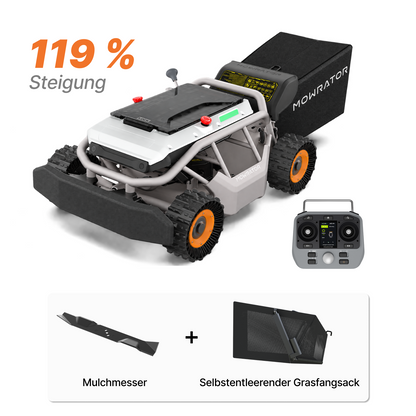 Mowrator S1 12Ah Komplettpaket mit selbstentleerendem