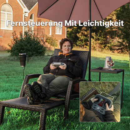 Mowrator S1 Laub- & Rasenmäher 2WD – Ferngesteuerter Rasenmäher für 45% Steigung mit Laubhäcksel-Saugsystem