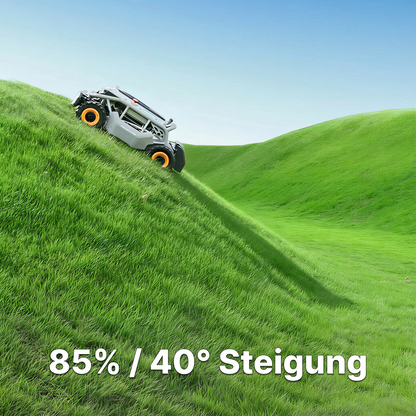 Mowrator S1 Laub- & Rasenmäher 4WD Steilhang-Bundle | 85% (40°) Steigfähigkeit
