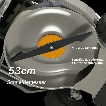 Mowrator S1 Laub- & Rasenmäher 2WD 18Ah | Für Flache Rasenflächen