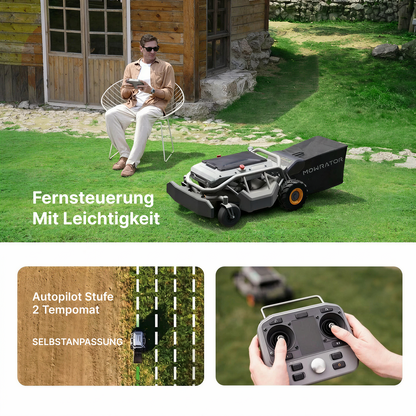 Mowrator S1 Laub- & Rasenmäher 2WD 18Ah | Für Flache Rasenflächen