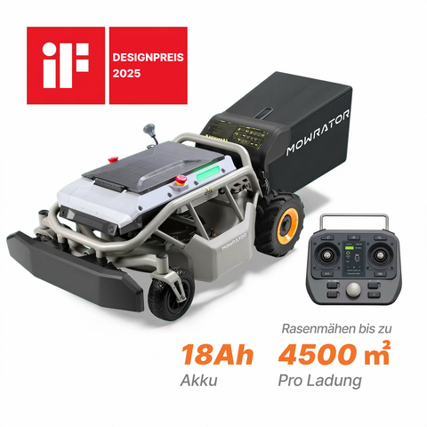 Mowrator S1 Laub- & Rasenmäher 2WD 18Ah | Für Flache Rasenflächen