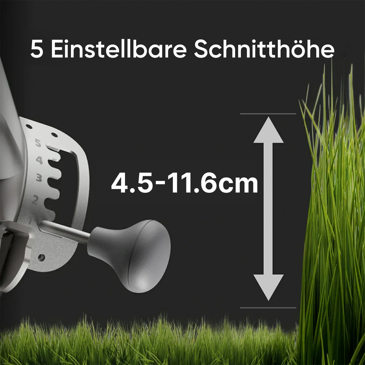 mowrator s1 laub- & rasenmäher 2wd – ferngesteuerter rasenmäher für 45% steigung mit laubhäcksel-saugsystem