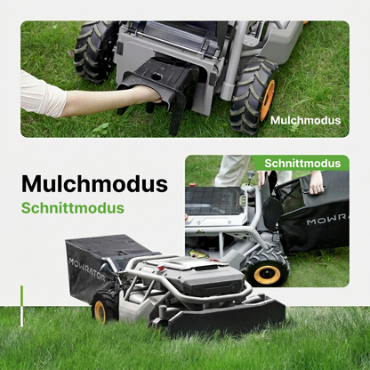 Mowrator S1 Laub- & Rasenmäher 2WD 18Ah | Für Flache Rasenflächen