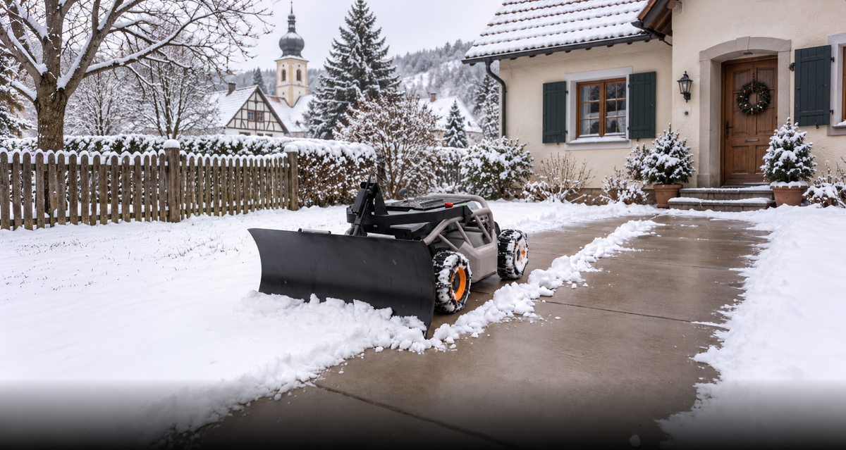 Terrasse & dünne Schneereste