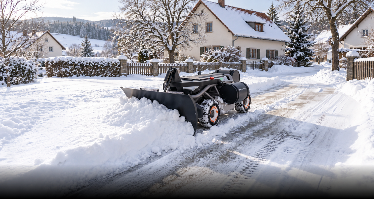 Einfahrt & tiefer Pulverschnee